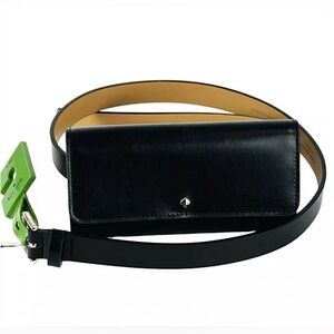 KATE SPADE NEW YORK Leather Belt Bag Black S/M